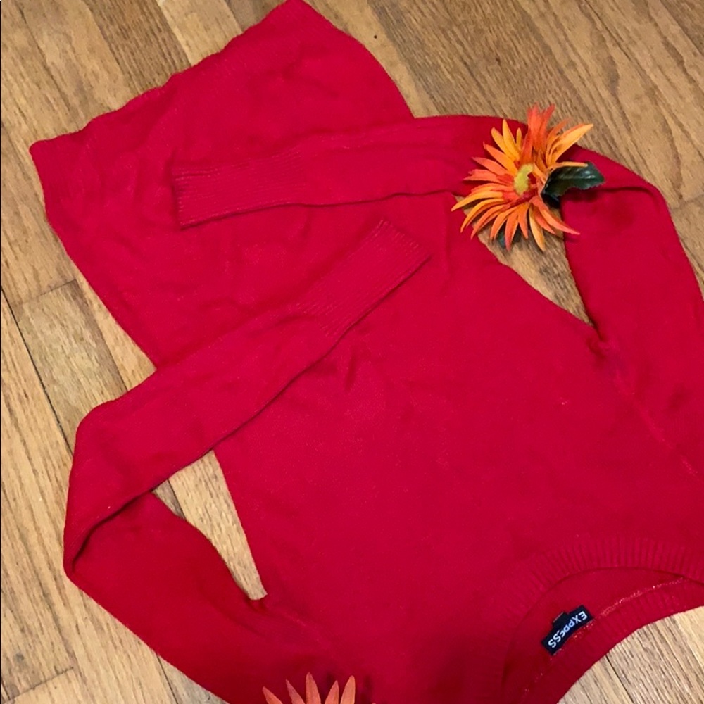 Express Red Sweater - Picture 7 of 10